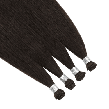 Hand Tied Hair Weft Drak Brown