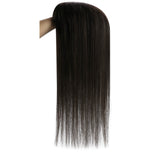 fashion black human hair topper