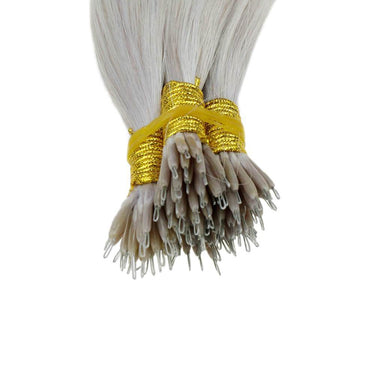 nano ring hair extensions remy hair darkest brown platinum blonde