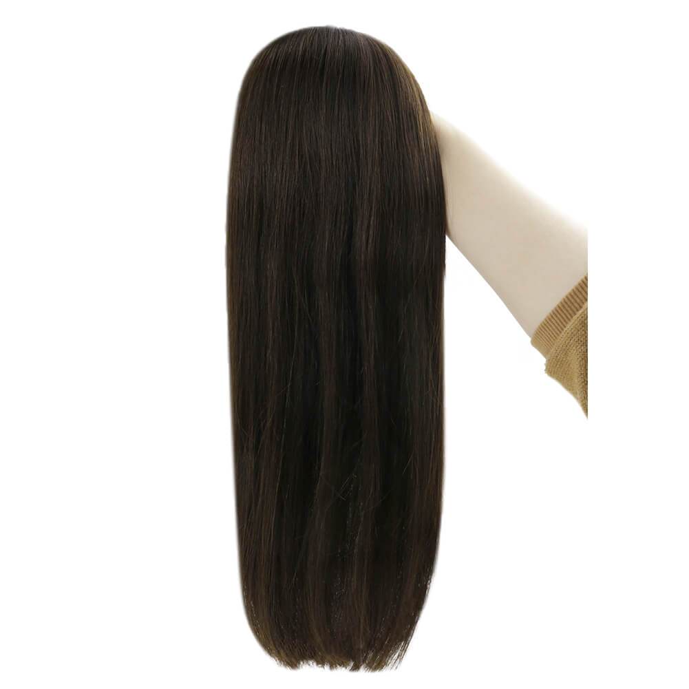 nano ring hair extensions remy hair darkest brown silk smooth