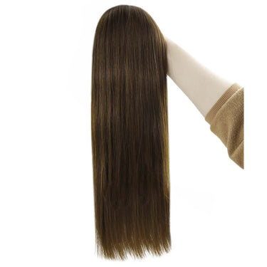 nano tip hair extensions dark brown rey human hair