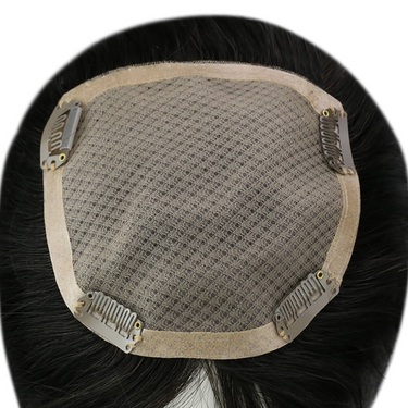 high quality mono hair topper black
