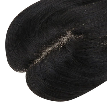 black human hair topper