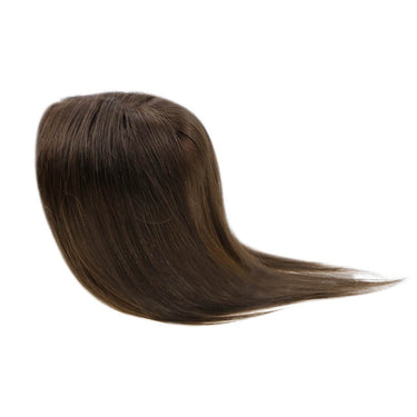 darkest brown human hair topper