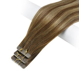 balayage brown tape hair extensions