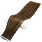 virgin tape in hair extensions brown mixed blonde virgin hair