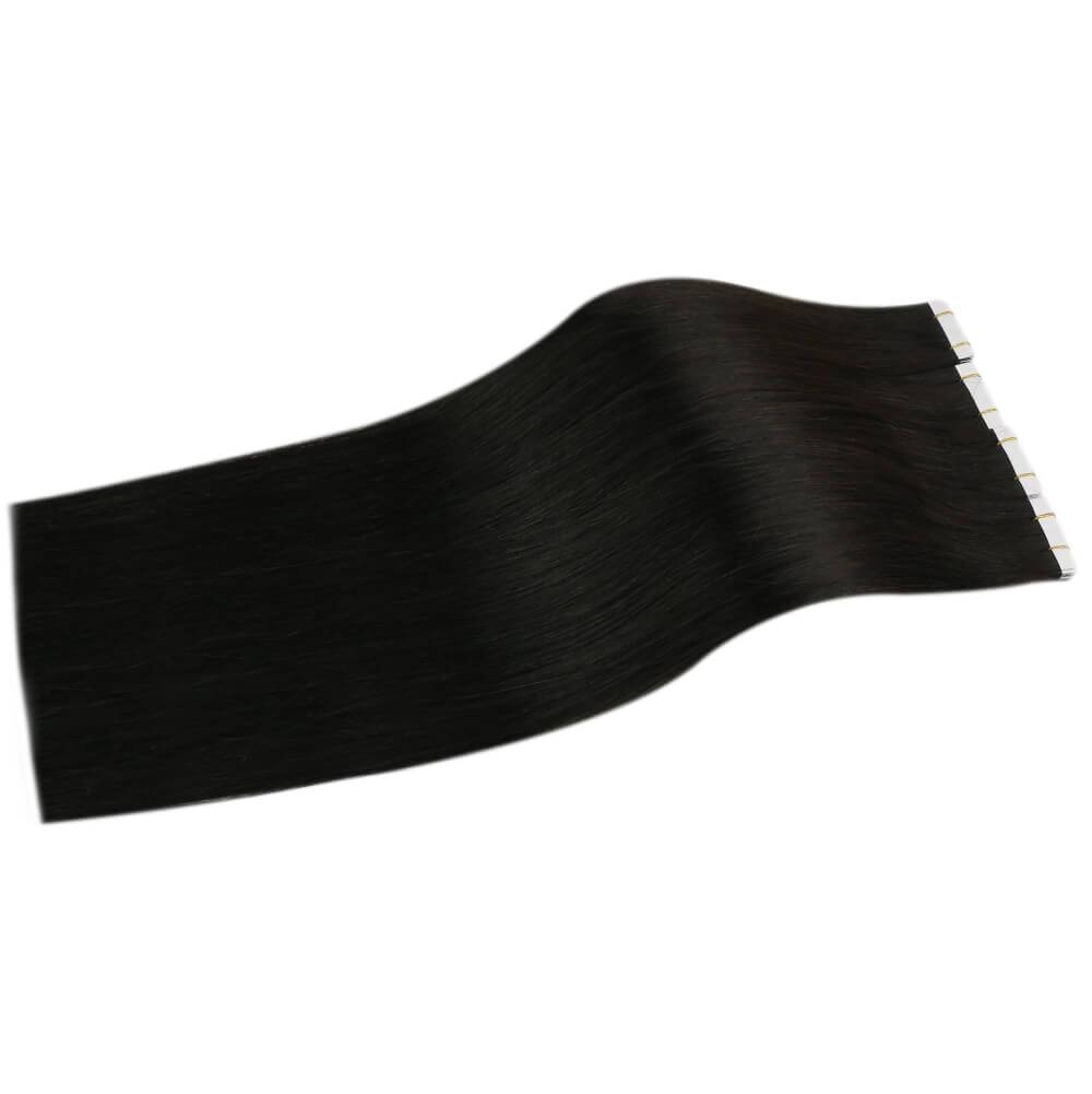 tape in hair extensions human hair black