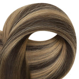 tape in extensions for thin hair brown mixed blonde virgin hair