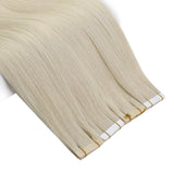 blonde tape in hair extensions