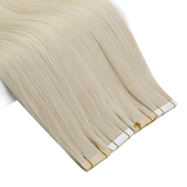 blonde tape in hair extensions