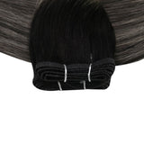 flat silk hair weft human hair