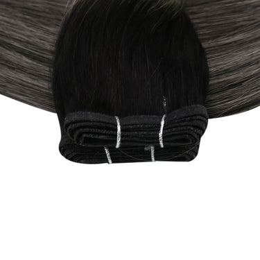 flat silk hair weft human hair