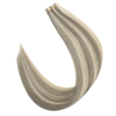 blonde invisible tape in hair